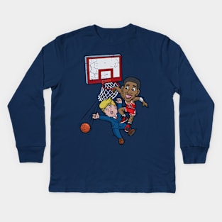 Obama Dunks On Trump Kids Long Sleeve T-Shirt